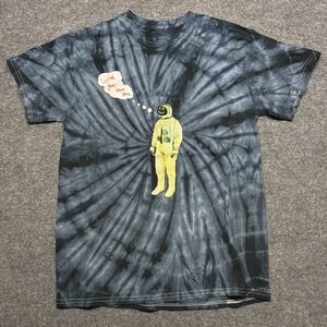 Astroworld Astronaut Tour Merch Tie-Dye Shirt Size Med Grey Travis Cactus Jack